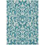 Tapis intérieur / extérieur en polyester tissé à la machine mâle / bleu sarcelle mâle-95998905