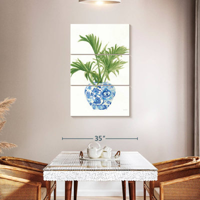 Palmier Harnek - blanc chinois / vert foncé