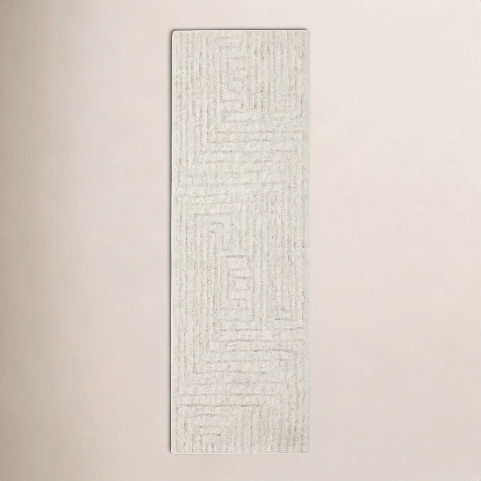 Kalise Hand-Tufted Geometric Wool Rug, Runner 2'6" x 8', Green