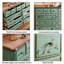 Armoire d'appoint verte et bois manufacturé vert
