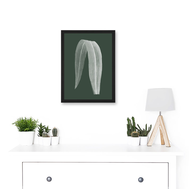 Botanics Hunter Folded Leaf Plant Nature - Single Picture Frame Print