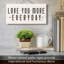 Panneau décoratif à lattes en bois Love You More Everyday 12 po x 6 po