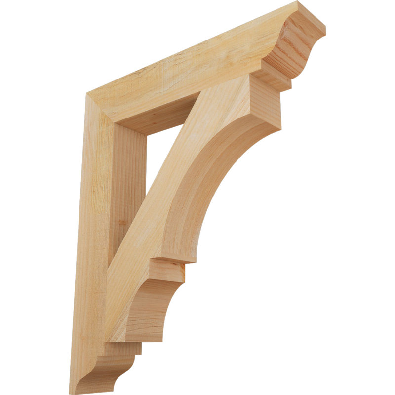 Support traditionnel Balboa, Sapin Douglas scié brut, L 4 po x P 22 po x H 26 po