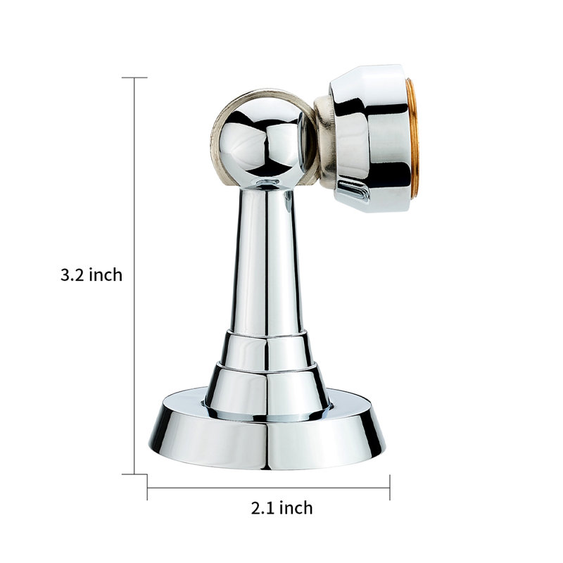 Magnetic Brass Door Kick Stop Multipack, Polished Chrome