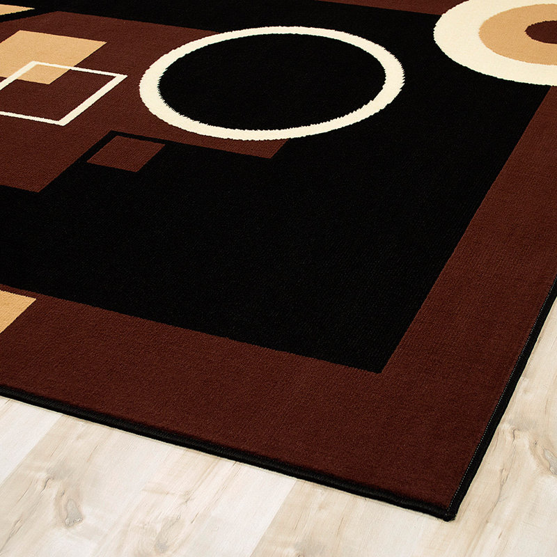 Geometric Indoor Rug, 3'9" x 5'1"