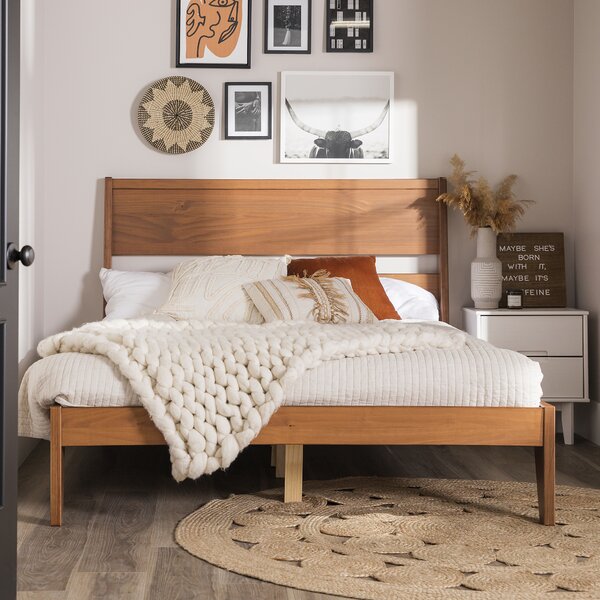 Mercury Row® Brummitt Solid Wood Slat Bed & Reviews | Wayfair