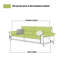 Causeuse-coussin standard en cuir véritable vert-611843534