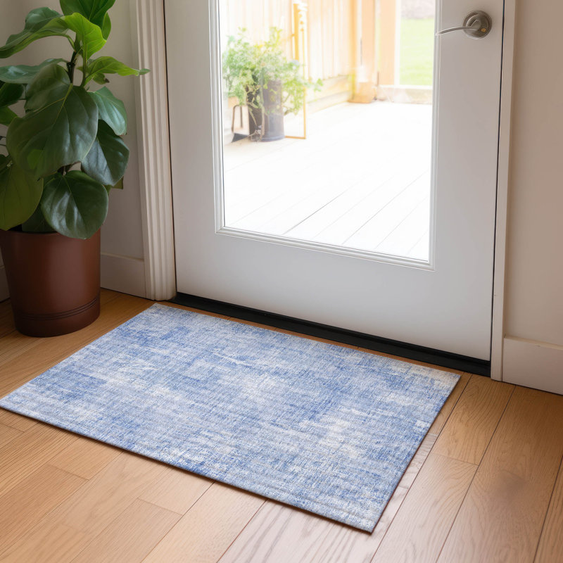 Tapis intérieur / extérieur Karsyn avec envers antidérapant, Rectangle 1 pi 8 po x 2 pi 6 po