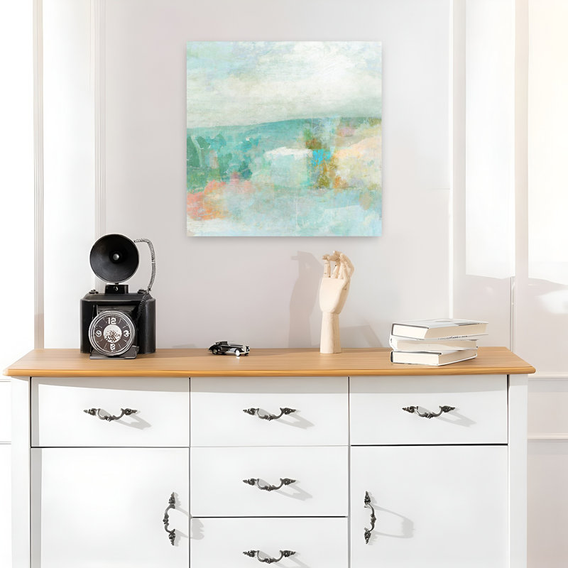 Just A Dream, paysage contemporain abstrait, art naturel, H 18 po x l 18 po