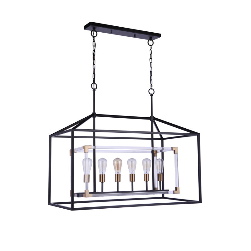 6 - Light Kitchen Island Square / Rectangle Chandelier