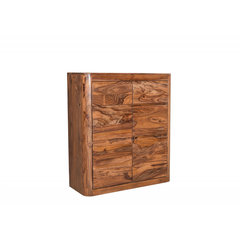 Toronto Solid Wood 100 cm W Chest of 2 Drawers, Walnut