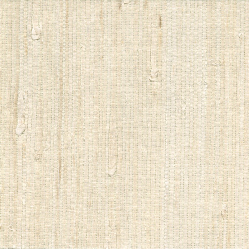 Daleyza Grasscloth 24' x 36" Gingham Wallpaper, White