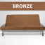 Matelas en mousse à mémoire de forme, lit double TG, housse lavable, fermeture à glissière robuste, confortable, pliable, vivant, bronze, matelas pliable avec housse amovible et fermeture à glissière. Taille, confortable pour plusieurs