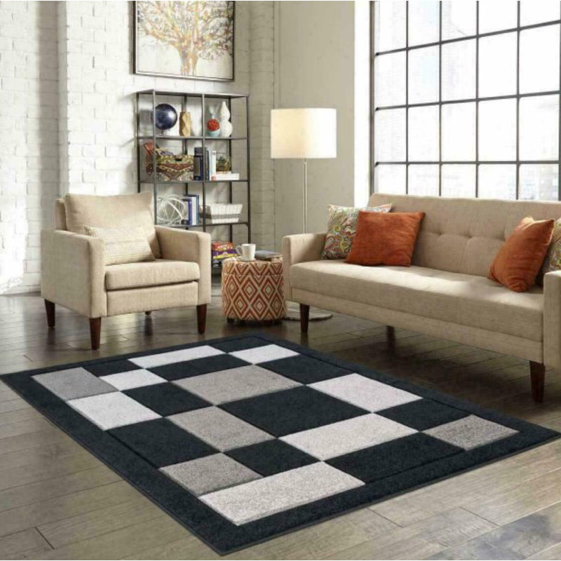 Yaraghi Plaid Area Rug, Rectangle 200 x 290cm