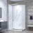 Vienna 48 In. X 32 In. X 78.6 In. Semi-Frameless Rectangular Shower Kit In Brushed Nickel With Wall Panels And Base-120146725
