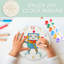 Kit de peinture d'horloge murale en bois pour enfants