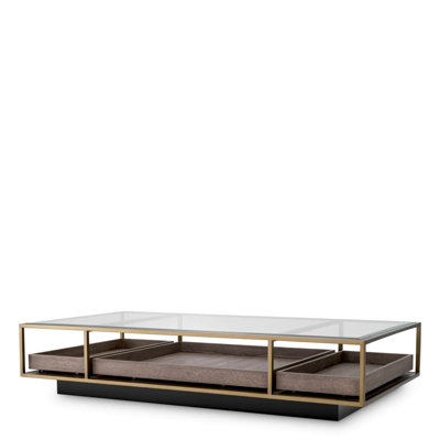 Roxton Glass Top Single Coffee Table