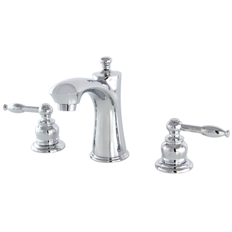 Robinet de salle de bain espacé Kingston, Chrome