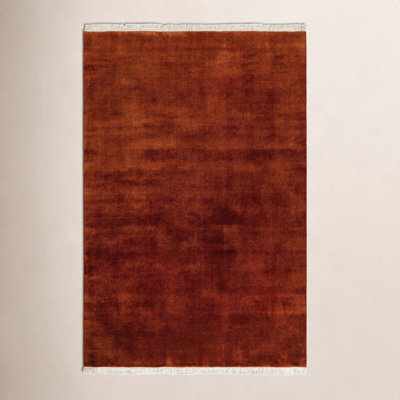 Clio Hand-Woven Gray Wool Rug
