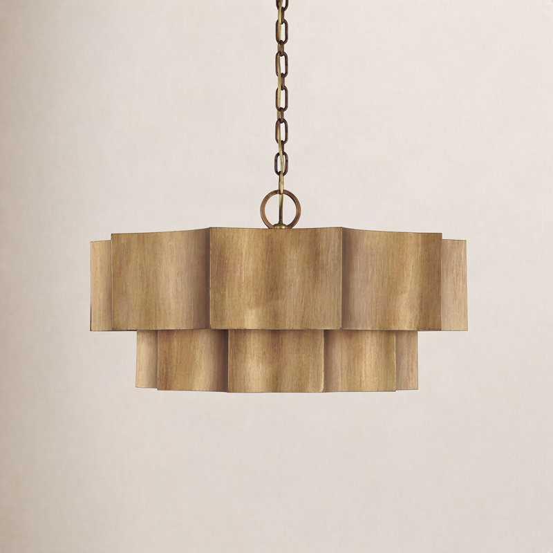 Carney 6-Light Chandelier, Gold Patina