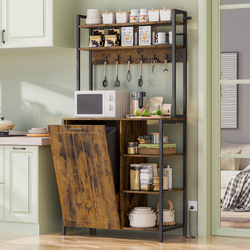 Kitchen Bakers Rack, Brun