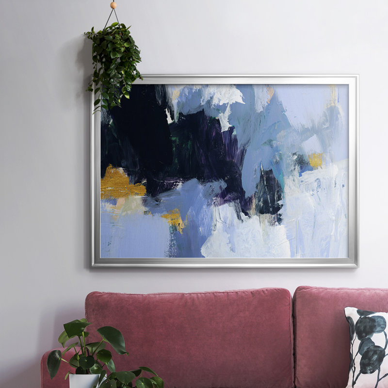 «Arctic Ledge I», reproduction sur toile, Argent, H 30 po x l 44 po x P 1,5 po