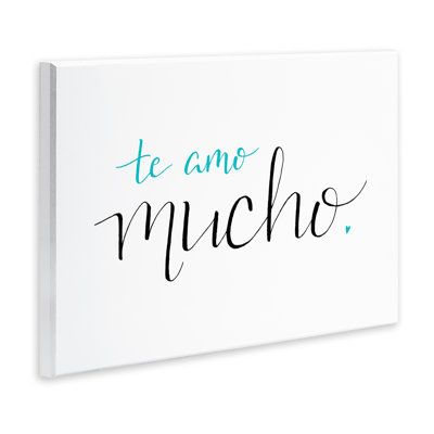 «I Love You», art mural turquoise par SD Graphics Studio