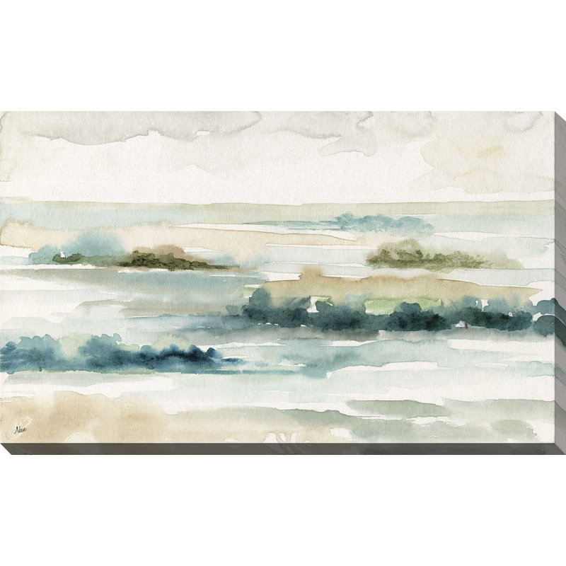 Panorama pastel - peinture, L 30 po x H 18 po, Toile tendue