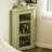 White Solid + Manufactured Wood+Glass Display Cases