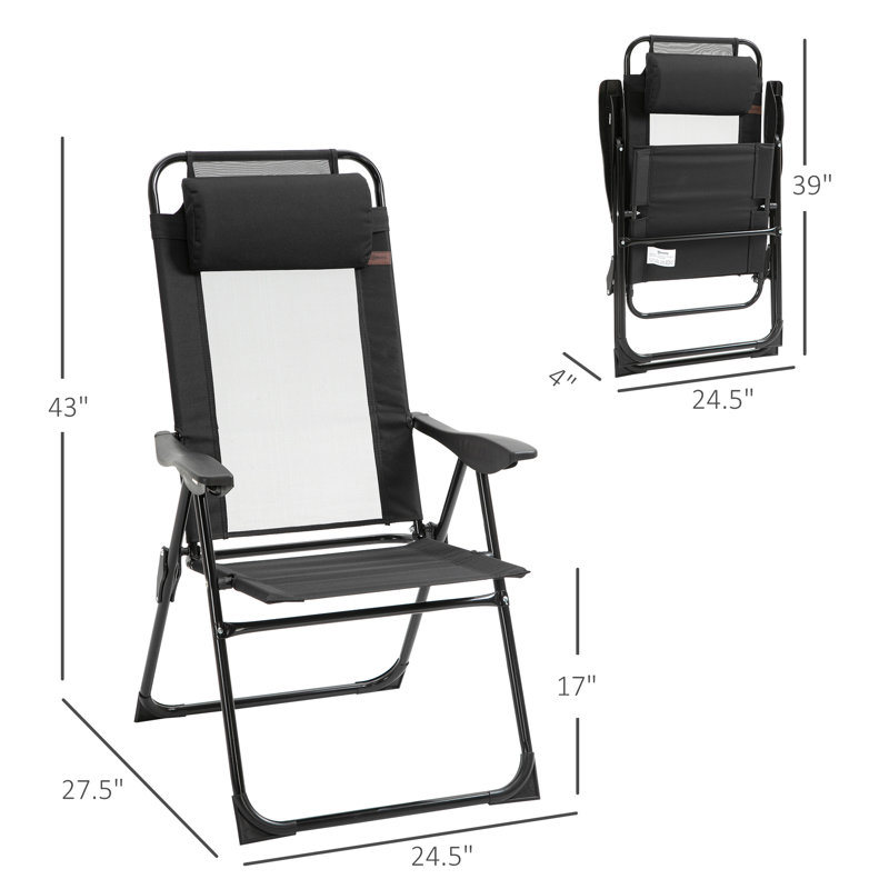 Ensemble de 4 fauteuils inclinables Druci, Noir, noir, noir, noir