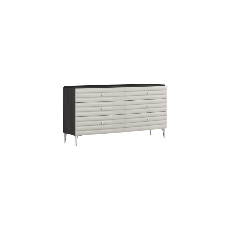 Commode double 6 tiroirs l 64 po