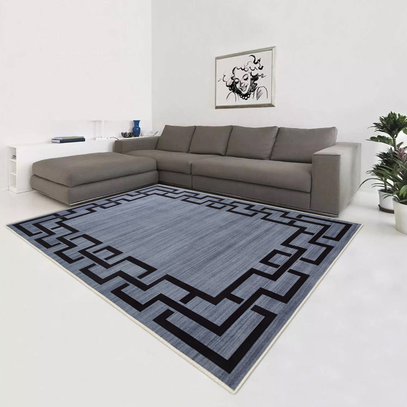 Traditional Persian Printed Area Rug, Non-Slip Washable Living Room & Lounge Carpet, Rectangle 40 x 60 cm