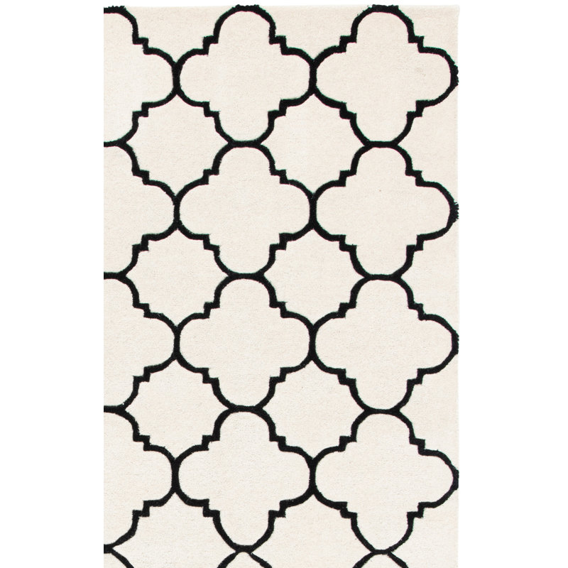 Tapis en laine touffeté à la main Carolene, Tapis de couloir 2 pi 3 po x 11 pi