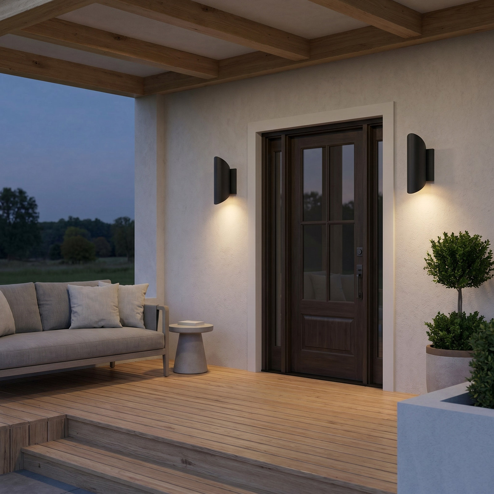 1-Light Outdoor Wall Lantern, 12" H x 4.5" W x 5.8125" D