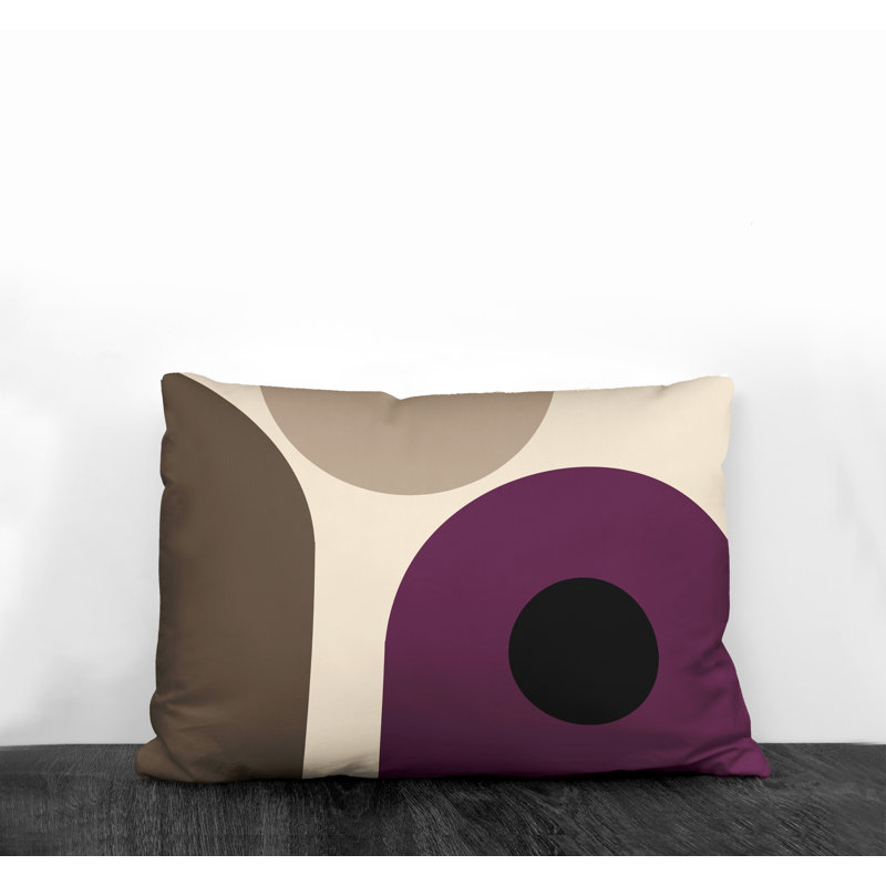 Yenz Outdoor Reversible Throw Pillow, Purple