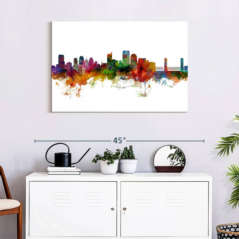 Sacramento, Californie, horizon I, H 24 po x l 36 po
