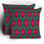 Wagner Campelo Ikat Leaves Throw Pillow-7494152