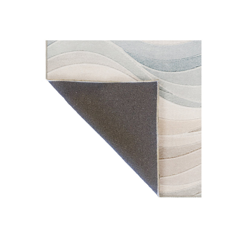 Tapis blanc tissé Mosso, 3'3" x 4'11"