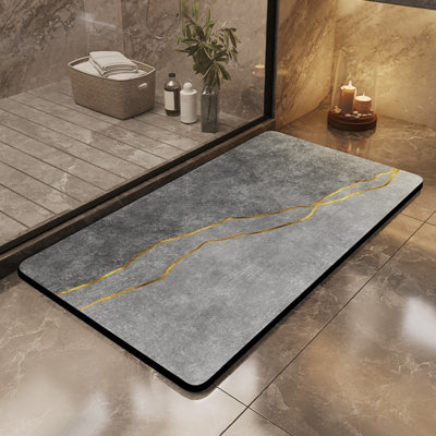 Anti Slip Absorbent Bath Mat - Ultra Soft Technology Bathroom Blanket, Suitable For Bathrooms, Shower Rooms, And Entrances