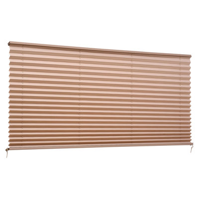 Abat-jour plissé pour camping-car l 62 po x L 32 po, stores isolants et isolants pour camping-car, caravane et camping-car, cappuccino