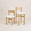 Teddy Upholstered Stool with Solid Wood Frame