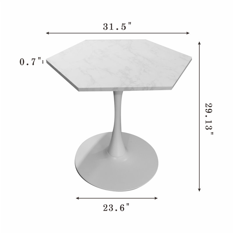 Modern Hexagonal Coffee Table with MDF Table Top