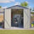 Outdoor Lockable Secure Metal Shed-125847366