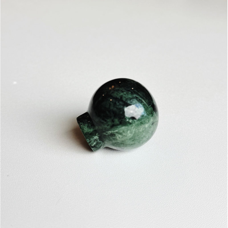 Round Ball Green Marble Cabinet Knob