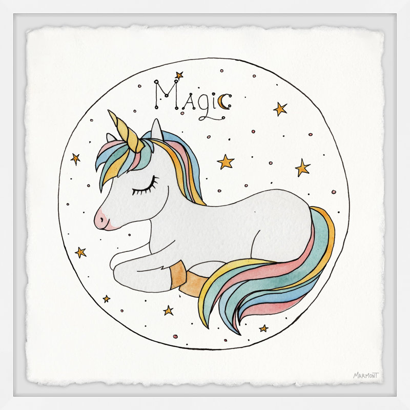 «Brickhouse Magical Baby Unicorn», reproduction encadrée, H 18 po x l 18 po x P 1,5 po