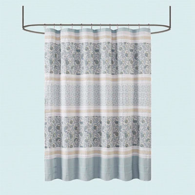 Rideau de douche en coton