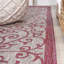 Tapis d'intérieur / extérieur gris clair / fuchsia Deronte-1755463216