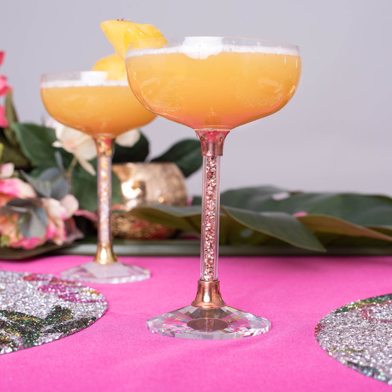 Ensemble de verres à pied Vetrina, Rose