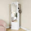 Armoire à bijoux rotative 4 en 1 avec miroir pleine grandeur pour chambre à coucher-1023210407