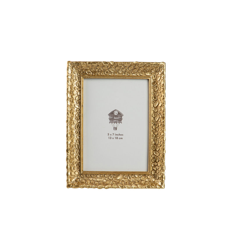 RESIN PHOTOFRAME, 13cm x 18cm, Gold